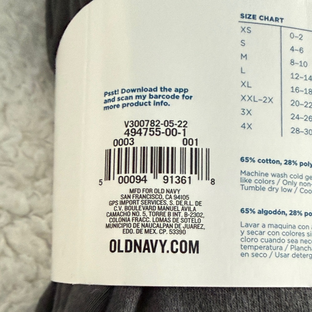 Old Navy Black High-Rise Fleece-Lined Leggings - Picture 4 of 4